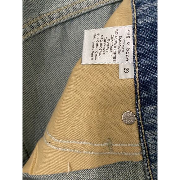 NWT Rag & Bone Featherweight Avery Maxi Skirt US 29 Blue Denim Boho Western - Picture 8 of 9